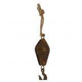 DecMode Metal and Rope Block and Tackle 25'