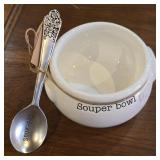 Mud Pie Souper Soup Bowl Set