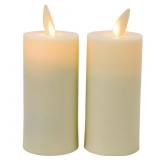 $42 4 in. Ivory Flameless LED Plastic Moving Flame