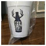 'Beer Season' Deer Antler Styrofoam Cups