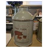 $125 Farmhouse Decorative Milk Can with 'Free