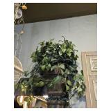 Lifelike Pothos Artificial Plant in Woven Basket