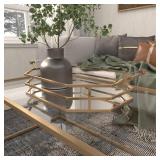 $110 Gold Metal Mirrored Decorative Tray