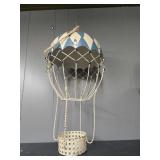$95 Vintage Hot Air Balloon Metal Hanging Planter
