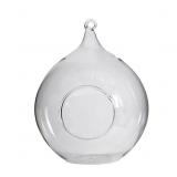 A&B Home Zayden Rond Clear Glass Large Bird Feeder