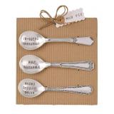 Mud Pie Silver Circa Salsa Spoon Set 6' Length