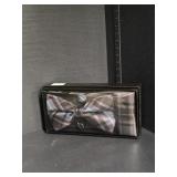 Mad Black/Blue Plaid Silk Bow Tie Box Set