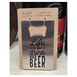 Mud Pie Credit Card Size Stainless Steel Beer