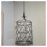 Rustic Metal 6-Light Pendant Lantern