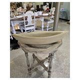 $85 Modern Textured Resin Decorative Bowl