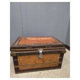 $240 Vintage Himalaya Steel Storage Trunk Chest