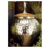 Grayson Lane Silver Iron Modern Decorative Jar