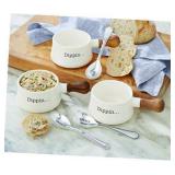 Mud Pie  Dip Pot Set With French Onion Spr