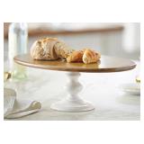 Mud Pie Enamel Pedestal Serving Board, Bro