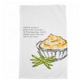 Potato Thanksgiving Hand Towel, White