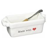 Mud Pie 'MADE with Love' Mini Loaf Server with Spr