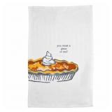 Pie Thanksgiving Hand Towel, White