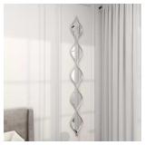 58 in. x 7 in. Slim Stacked Chain 5 Layer Geometri