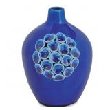 Mud Pie Vases BLUE - Blue Crackle Coral Vase
