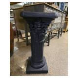 Black Corinthian Pedestal Column ï¿½ 29.5'