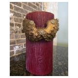 $399 MAC Sculpture Jeweled Pillar Candle