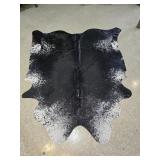 Genuine Black & White Cowhide Rug ï¿½ 96' x 80'