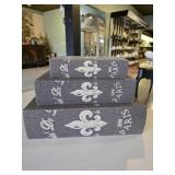 Set of 3 Decorative Faux Book Storage Boxes ï¿½