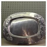 Pewter Wildlife Oval Serving Platter