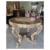 $1,895 Imported Peruvian Round Accent Table