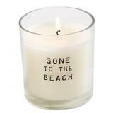 Gone to the Beach Bagged Candle, White