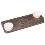 Mud Pie Wings and Things Wooden Serving Board, One