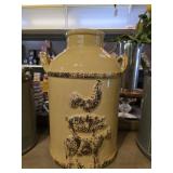 $125 Farmhouse Decorative Milk Can with Barnyard