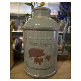 $125 Farmhouse Decorative Milk Can with 'Free
