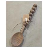 $28 Mud Pie Wooden Beaded Serving Spoon