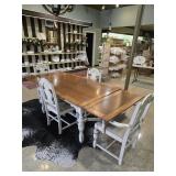 $1,295 7-Piece Farmhouse Dining Table Set