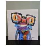Colorful Frog Canvas Wall Art by Alice ï¿½ 20' x 20'