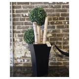 $175 Decorative Birch & Topiary Arrangement