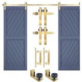 $340 Rio Salto Light Gold Barn Door Hardware Kit A