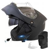 $130 Motorcycle Bluetooth Modular Helmet, DOT Appr