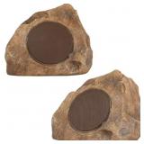 $198 Outdoor Rock Speaker Solar-Powered W