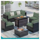 14Pcs Stretch Patio Cushion Covers, Outdoor