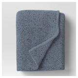 $26 Marled Knit Throw Blue - Threshold Blanket