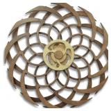 $439 Handcrafted Kinetic Wall Art Sculpture 'Dejav