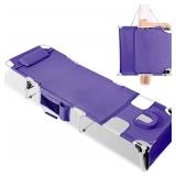 $90 Tanning Chair with Face Hole, Adjustable Foldi