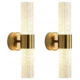 $75 Crystal Sconces Wall Lighting, Gold Wall Sconc