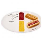 $51 Mud Pie 3-Piece 18-Inch Oval Burger and Hot
