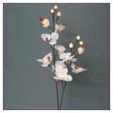 The Light Garden WTORQ16 Lighted White Orchids wit