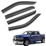 Shatterproof Taped-On Window Deflectors for Dodge