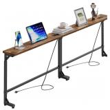 Simple Trending 78.75 Inch Narrow Console Table wi