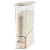 Rice Dispenser 22Lbs, Slim Rice Storage Cont